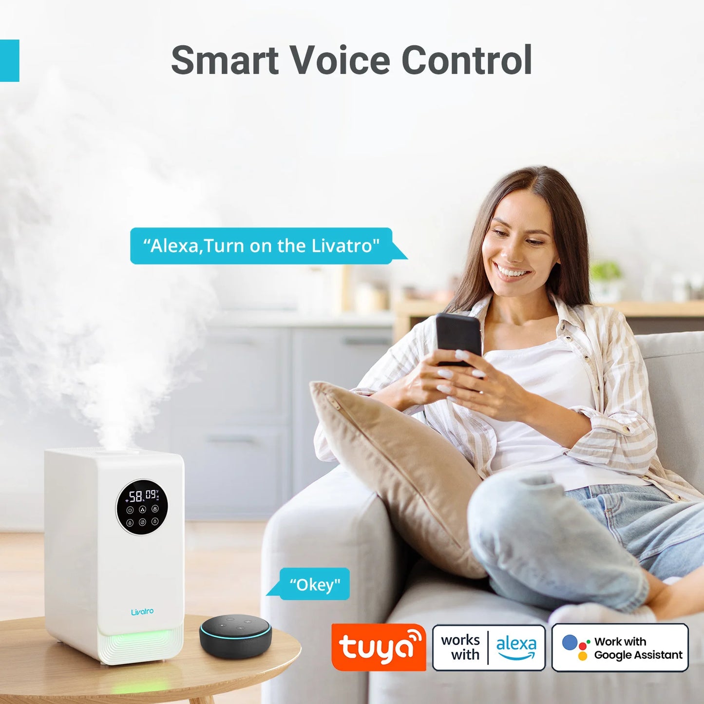 Steam Homes 6L Smart Warm & Mist Humidifier