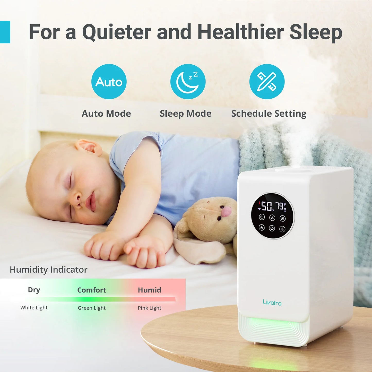 Steam Homes 6L Smart Warm & Mist Humidifier