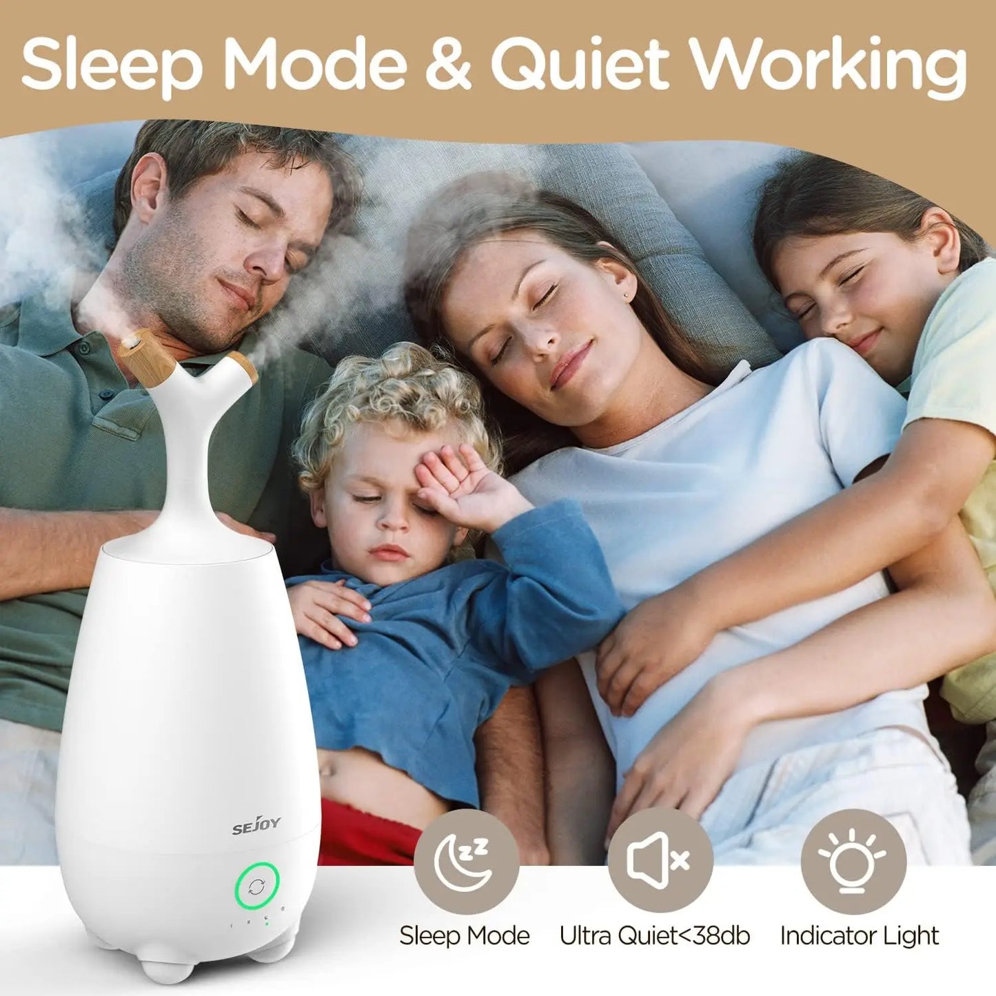 Steam Homes 5L Ultrasonic Cool Mist Humidifier