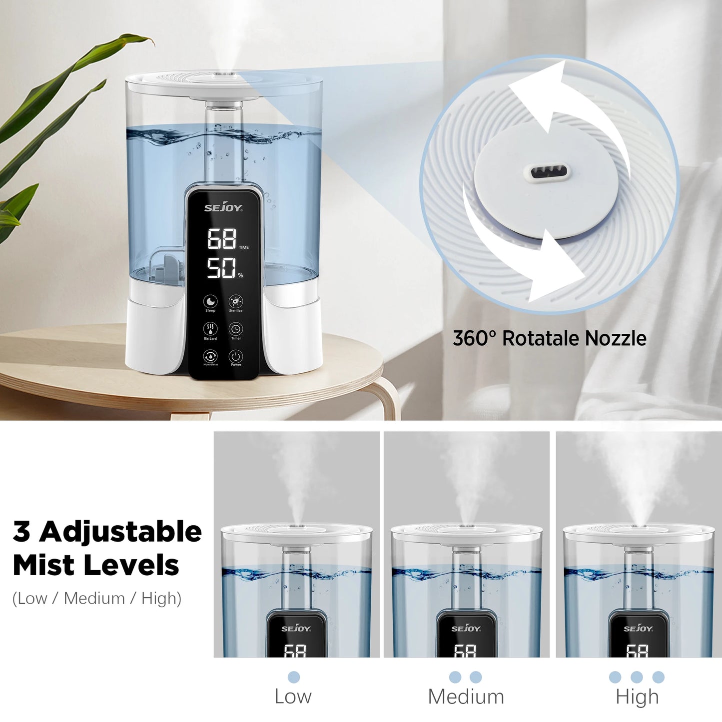 Steam Homes 110-220V 6L Perfume Air Humidifier