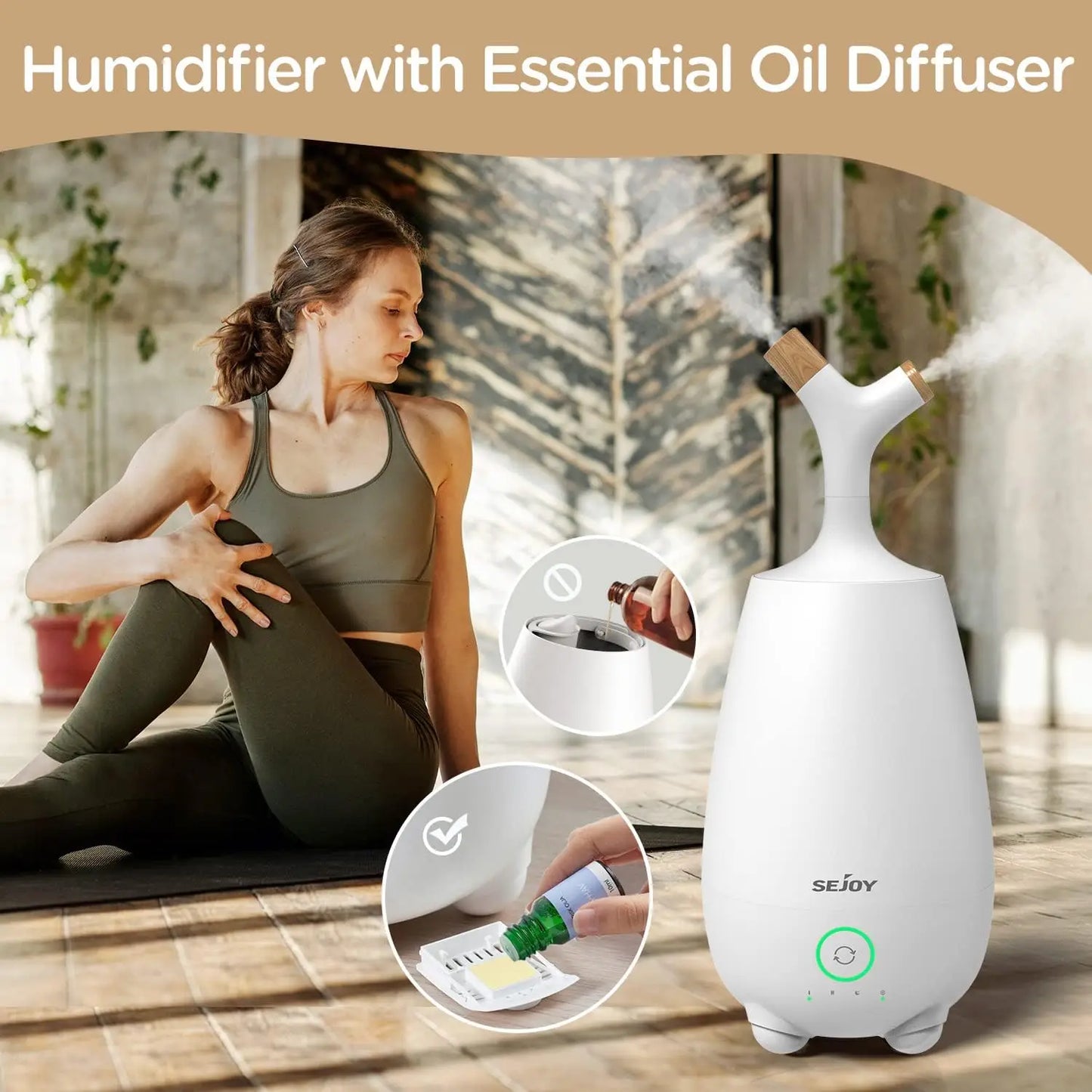 Steam Homes 5L Ultrasonic Cool Mist Humidifier