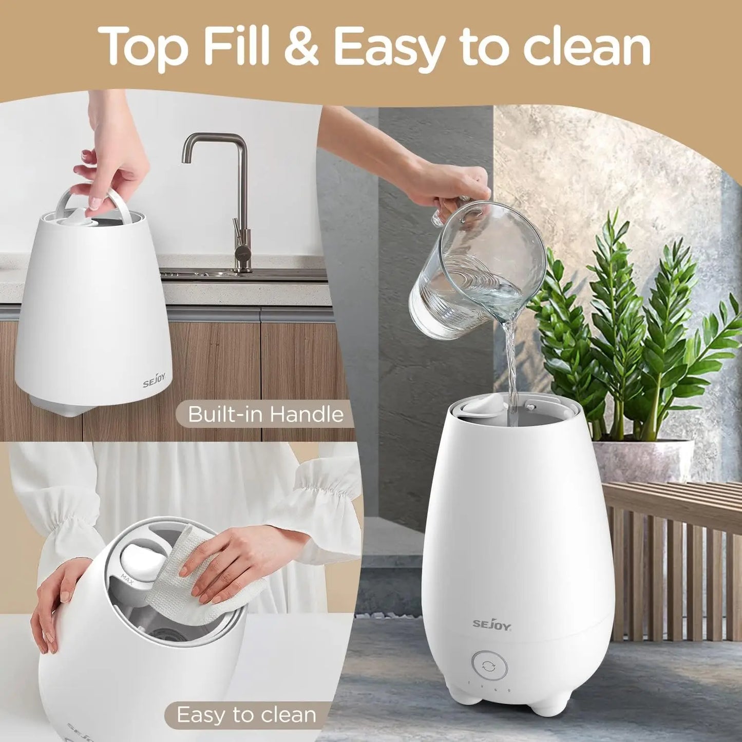 Steam Homes 5L Ultrasonic Cool Mist Humidifier