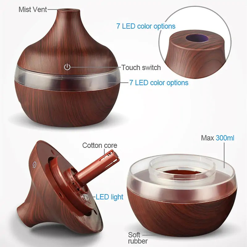 Steam Homes Wood Air Humidifier